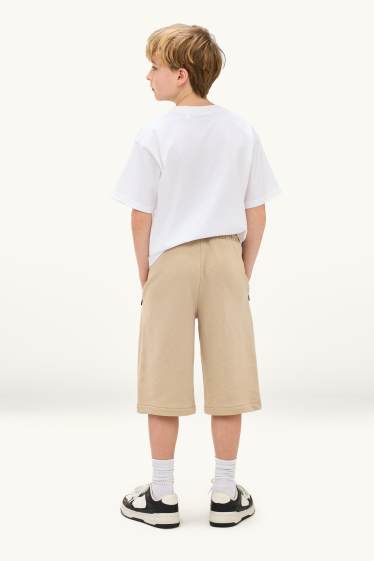 Nen - Paquet de 3 - pantalons curts de xandall - beix