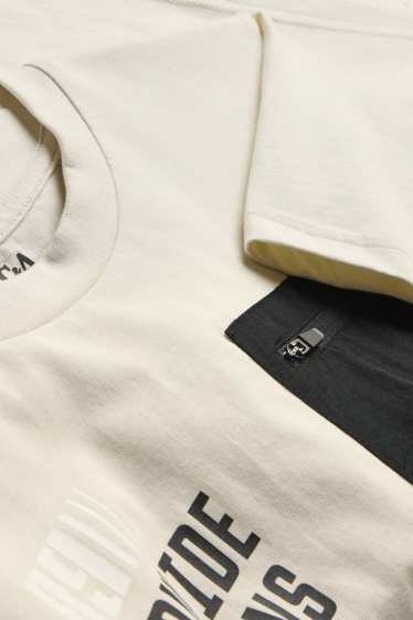 Enfants garçons - T-shirt - crème