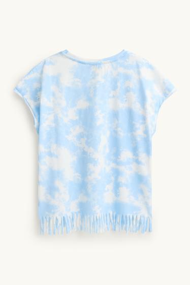 Enfants filles - T-shirt - bleu / blanc