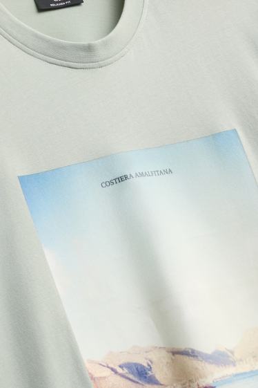 Herren - T-Shirt - Relaxed Fit - hellgrün