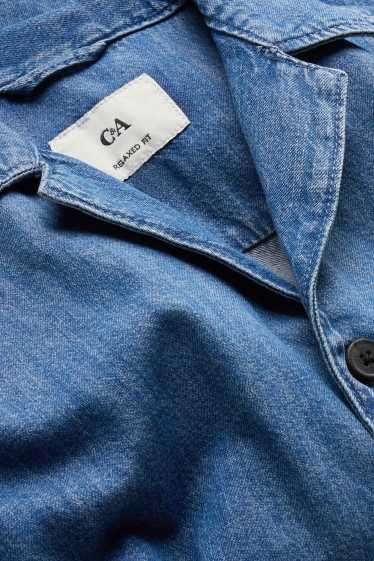 Heren - Spijkerblouse - relaxed fit - blauw