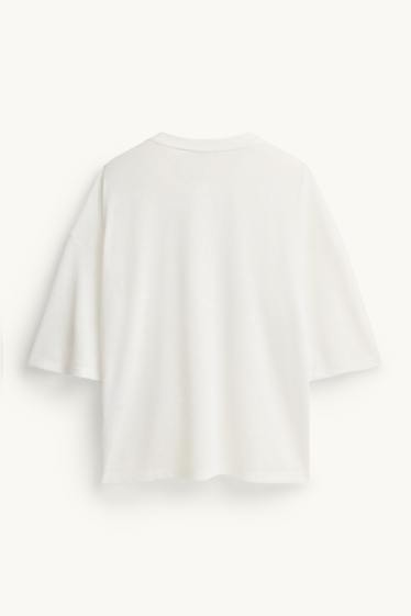 Donna - T-shirt - relaxed fit - bianco