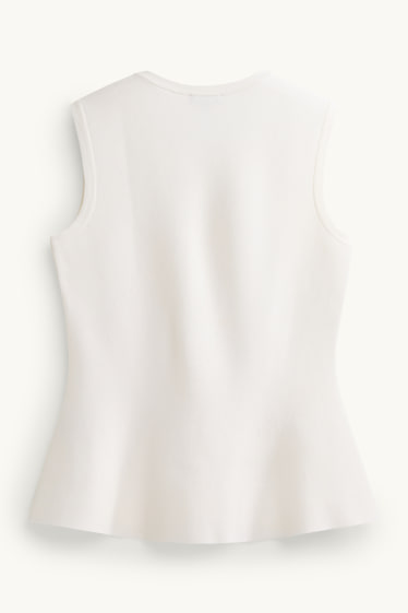 Dona - Armilla de punt de mitja - blanc