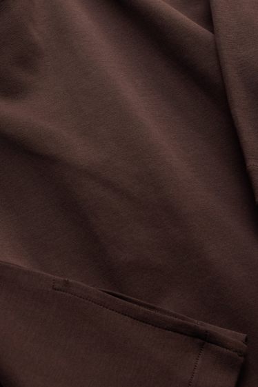 Damen - T-Shirt - Oversized - braun
