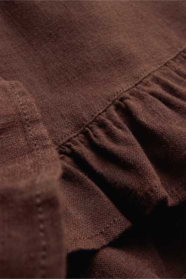 Femmes - Short - high waist - marron foncé