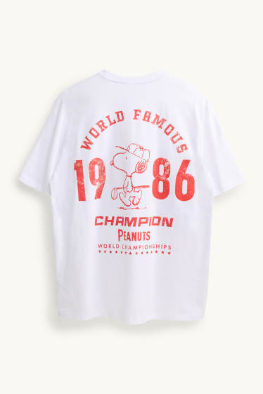 Hommes - T-shirt - relaxed fit - Peanuts - blanc