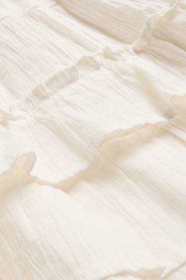 Damen - Rock - strukturiert - weiss