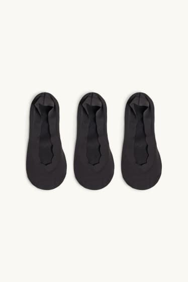 Femmes - Lot de 3 paires - chaussinettes - noir