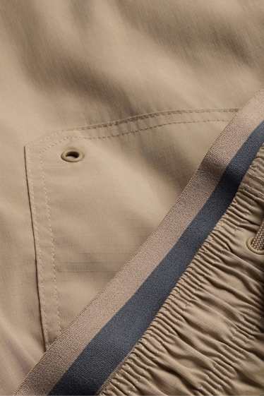 Men - Swim shorts - 2-in-1 look - beige