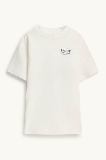 Enfants garçons - T-shirt - texturé - blanc
