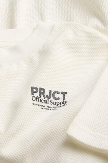 Enfants garçons - T-shirt - texturé - blanc