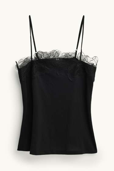 Dona - Samarreta sense mànigues - negre