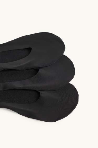 Dona - Paquet de 3 - mitjons invisibles - negre