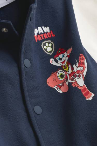 Kinder Buben - PAW Patrol - Marshall - Collegejacke - dunkelblau