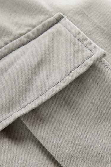 Kinder Jungen - Jeans-Bermudas - hellgrau