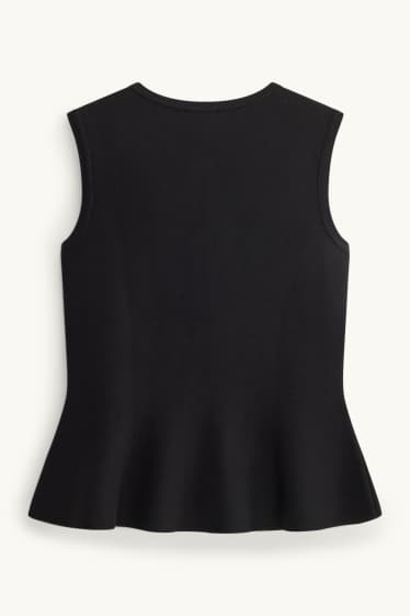 Dona - Armilla de punt de mitja - negre