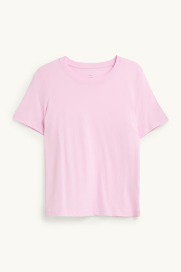 Damen - T-Shirt - Regular Fit - rosa