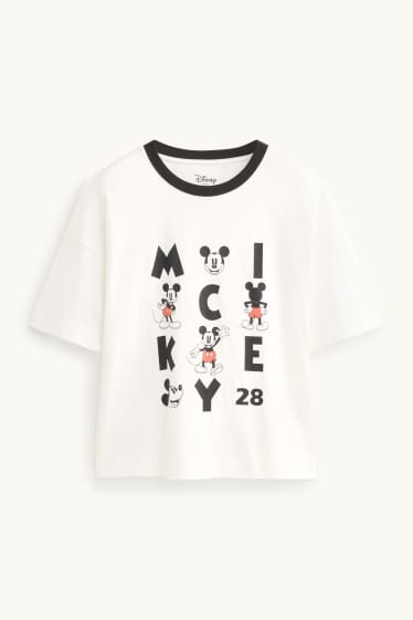 Mujer - Camiseta - blanco / negro