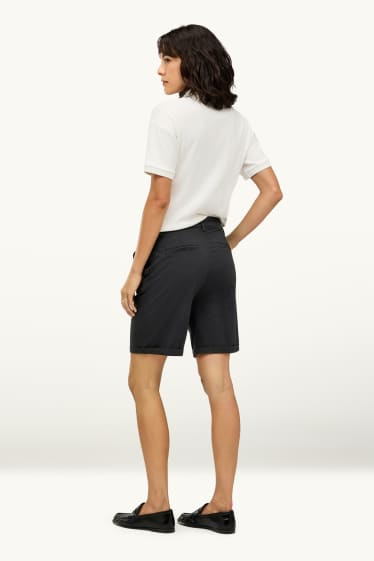 Dames - Bermuda - mid waist - zwart