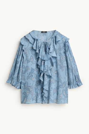 Dona - Brusa - amb motiu - blau