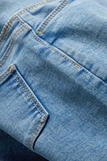 Kinderen: meisjes - Wide leg jegging - jeansblauw