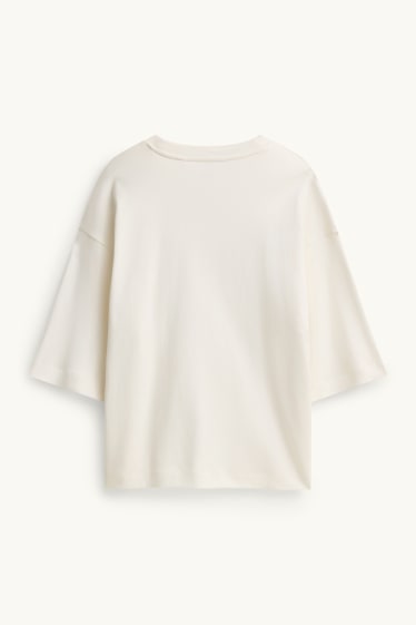 Damen - T-Shirt - Oversized - weiß