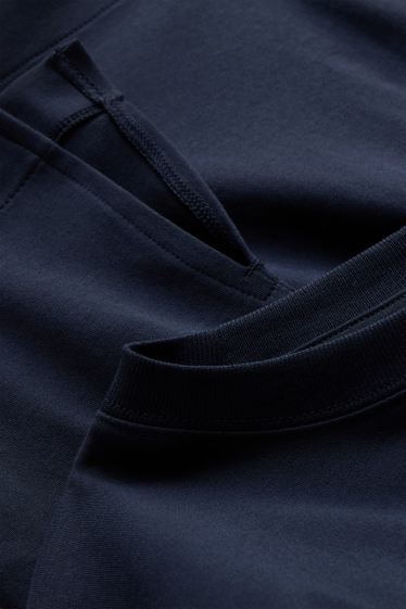 Damen - T-Shirt - Oversized - dunkelblau