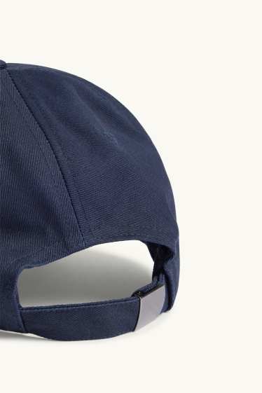 Hommes - Casquette - bleu foncé
