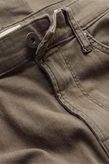Heren - Straight jeans - jeansbruin