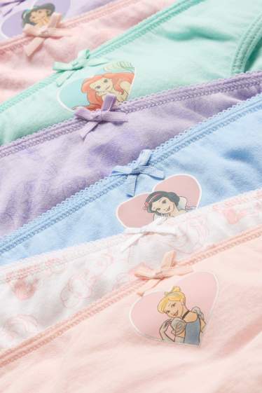 Kinder Mädchen - Multipack 7er - Disney Prinzessin - Slip - rosa