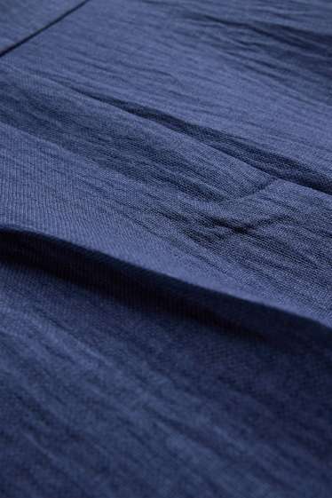 Femmes - Pantalon de bureau - high waist - regular fit - bleu foncé