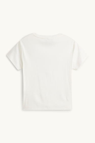 Dona - Samarreta de màniga curta - slim fit - blanc