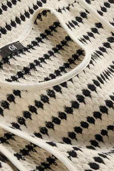 Dames - Topje - wit / zwart