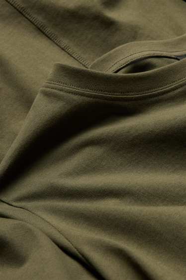 Damen - T-Shirt-Kleid - Straight Fit - khaki