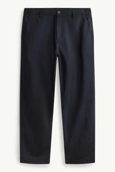 Hommes - Chino - tapered fit - noir