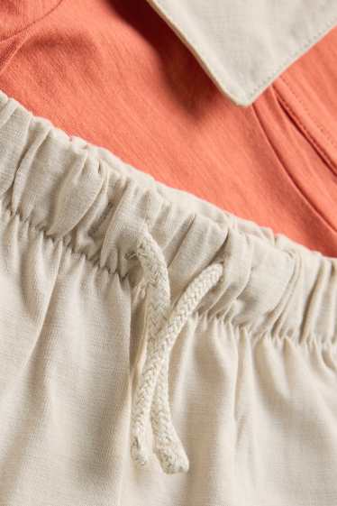 Baby Buben - Chamäleon - Baby-Outfit - 3 teilig - orange / beige