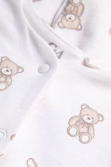 Bébés filles - Teddy bear - pyjama bébé - blanc crème