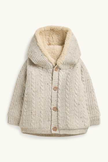 Baby Buben - Baby-Jacke mit Kapuze - hellbraun