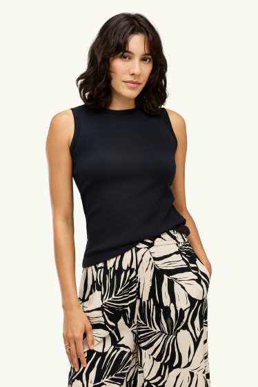 Damen - Top - schwarz