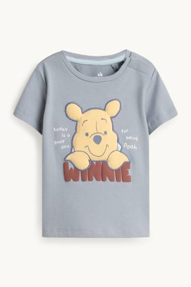 Bebeluși - băieți - Winnie de Pluș - compleu bebeluși - 2 piese - albastru / alb