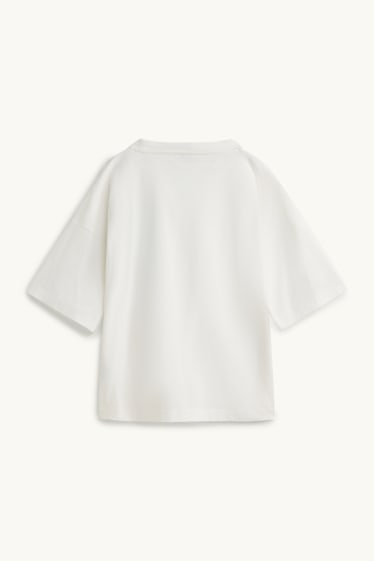 Dames - T-shirt - relaxed fit - wit
