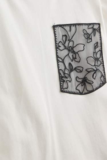 Dames - T-shirt - relaxed fit - wit