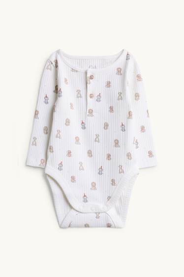 Unisex - Wilde dieren - rompertje - wit