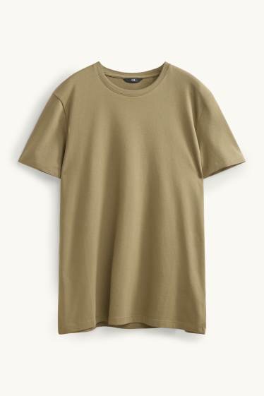 Herren - T-Shirt - Slim Fit - khaki