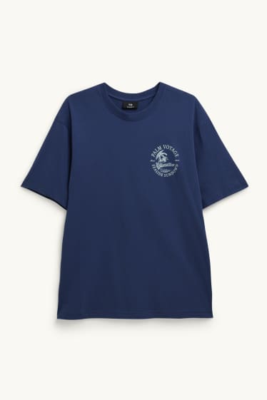 Herren - T-Shirt - Relaxed Fit - dunkelblau