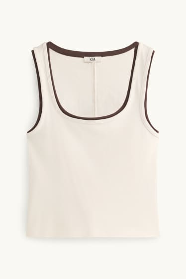 Women - Top - 2-in-1 look - white