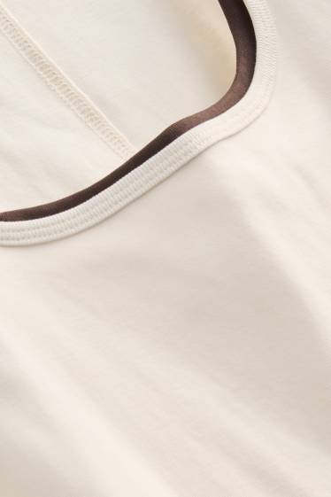 Women - Top - 2-in-1 look - white