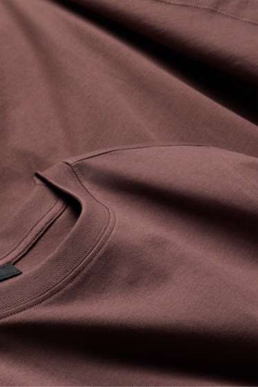 Damen - T-Shirt-Kleid - Straight Fit - braun