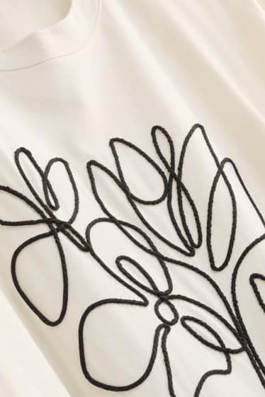 Femmes - T-shirt - relaxed fit - blanc