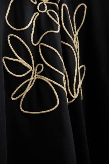 Damen - T-Shirt - Relaxed Fit - schwarz